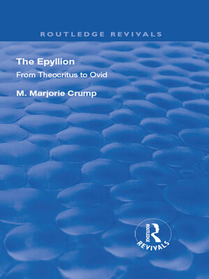 cover image of The Epyllion